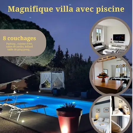 Villa House With Pool 8 People Peyriac-Minervois